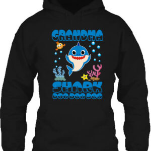 Grandma Shark Doo – Unisex kapucnis pulóver