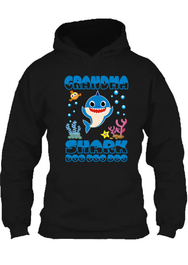 Grandma Shark Doo - Unisex kapucnis pulóver