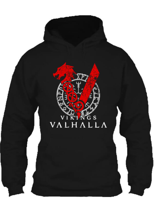 Vikingek Valhalla - Unisex kapucnis pulóver
