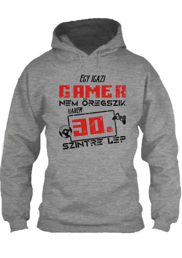 Gamer születésnap megadott életkorral - Unisex kapucnis pulóver