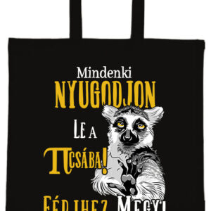 Mindenki nyugodjon le férjhez megy – hosszú vagy rövid fülű vászontáska