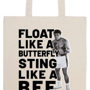 Muhammad Ali Float like a butterfly – Prémium hosszú fülű táska