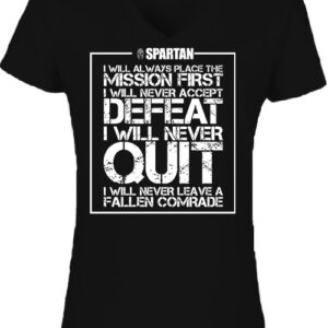 Spartan mission – Női V nyakú póló