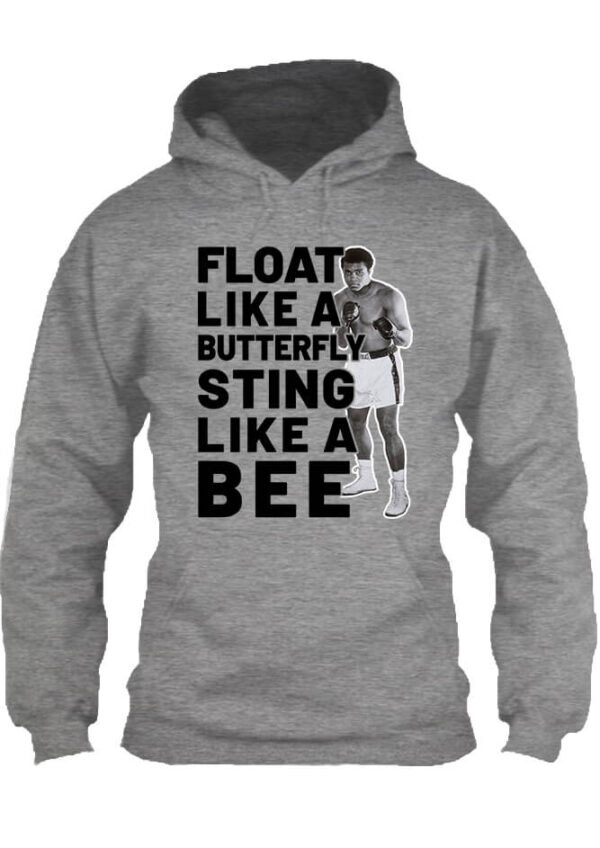 Muhammad Ali Float like a butterfly  - Unisex kapucnis pulóver