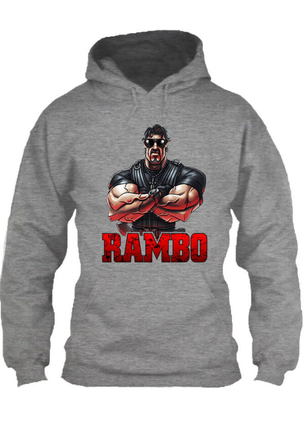 Rambo - Unisex kapucnis pulóver
