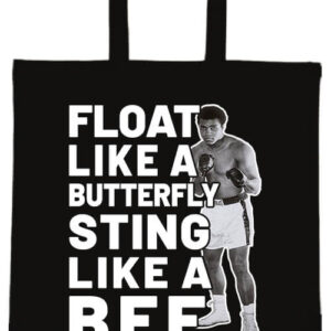 Muhammad Ali Float like a butterfly  – hosszú vagy rövid fülű vászontáska