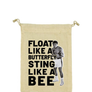 Muhammad Ali Float like a butterfly  – Vászonzacskó közepes