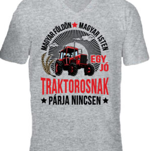 Egy jó traktoros – Férfi V nyakú póló