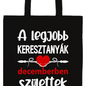 Decemberi keresztanyák Születésnap- Basic hosszú fülű táska