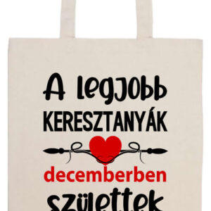 Decemberi keresztanyák Születésnap- Prémium hosszú fülű táska