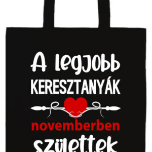 Novemberi keresztanyák Születésnap- Basic hosszú fülű táska