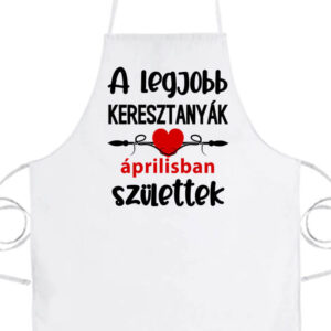 Áprilisi keresztanyák Születésnap- Basic kötény