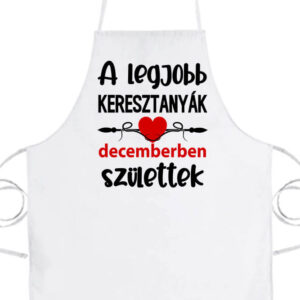 Decemberi keresztanyák Születésnap- Basic kötény