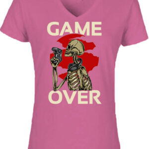 Game over gamer – Női V nyakú póló