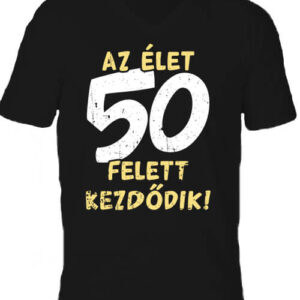 Az élet 50 felett – Férfi V nyakú póló