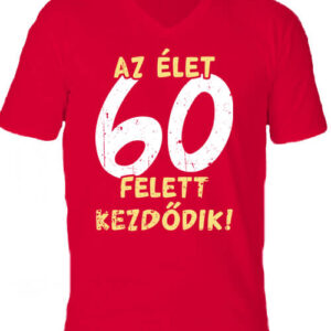 Az élet 60 felett – Férfi V nyakú póló