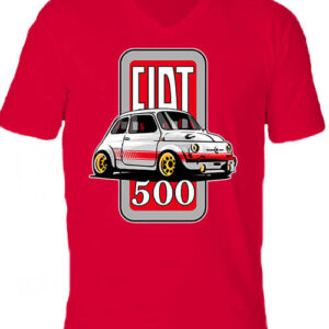 Fiat 500 tuning – Férfi V nyakú póló