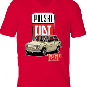 Polski Fiat – Férfi V nyakú póló