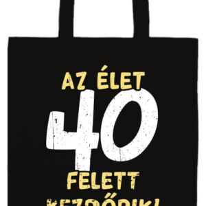 Az élet 40 felett- Prémium hosszú fülű táska