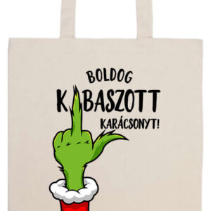 Boldog kibaszott karácsonyt Grincs- Prémium hosszú fülű táska