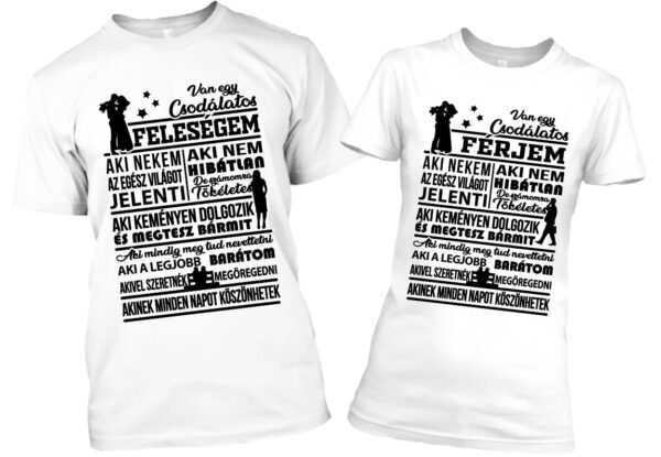 Csodálatos férjem Csodálatos feleségem - Páros póló