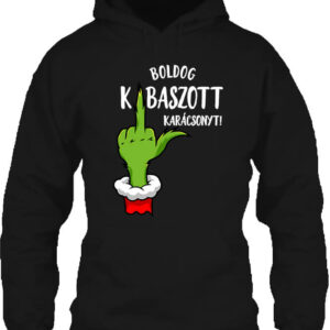 Boldog kibaszott karácsonyt Grincs – Unisex kapucnis pulóver