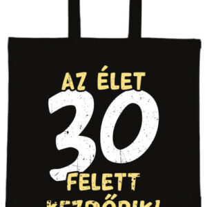 Az élet 30 felett – hosszú vagy rövid fülű vászontáska