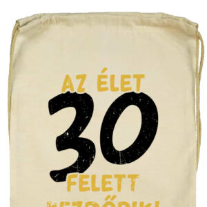 Az élet 30 felett- Basic tornazsák