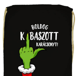 Boldog kibaszott karácsonyt Grincs- Prémium tornazsák