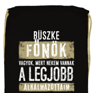 Büszke főnök- Prémium tornazsák