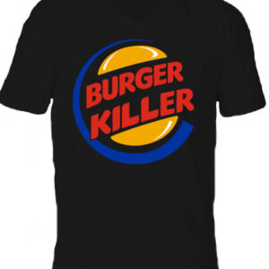 Burger killer – Férfi V nyakú póló