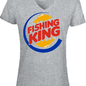 Fishing king – Női V nyakú póló