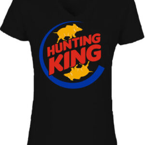 Hunting king – Női V nyakú póló