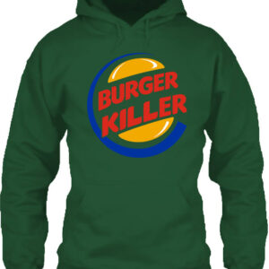 Burger killer – Unisex kapucnis pulóver