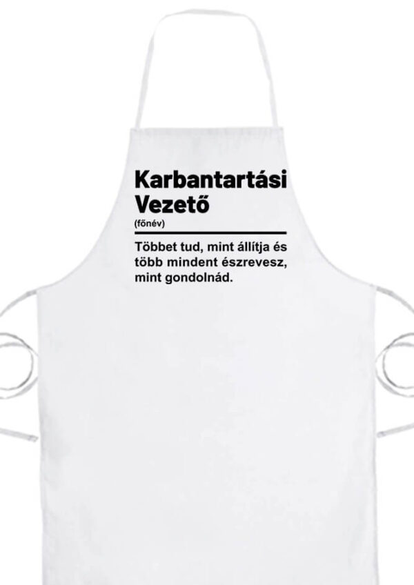 Karbantartási vezető- Prémium kötény