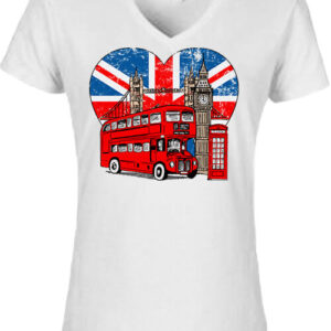 Love London – Női V nyakú póló