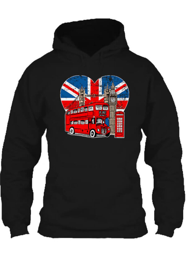 Love London - Unisex kapucnis pulóver