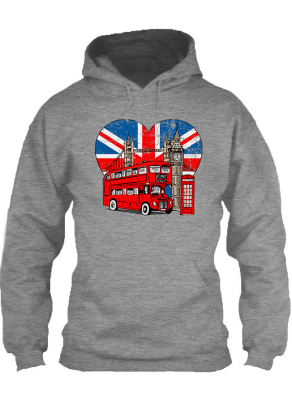 Love London - Unisex kapucnis pulóver