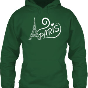 Love Paris Párizs – Unisex kapucnis pulóver