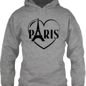 Szeretlek Párizs – Unisex kapucnis pulóver