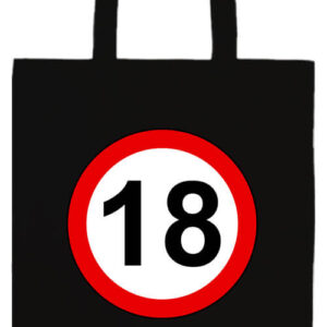 18 éves születésnapi tábla- Prémium hosszú fülű táska