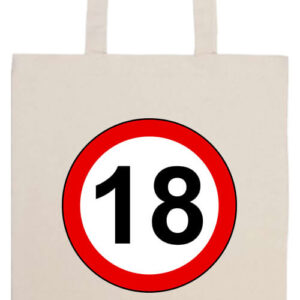 18 éves születésnapi tábla- Basic hosszú fülű táska