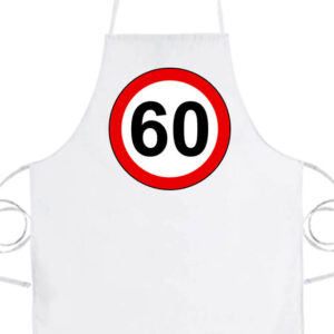 Születésnap 60 éves tábla- Basic kötény