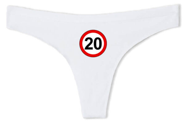 Születésnap 20 éves tábla - Tanga