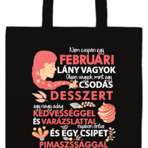 Csodás desszert februári lány- Basic hosszú fülű táska
