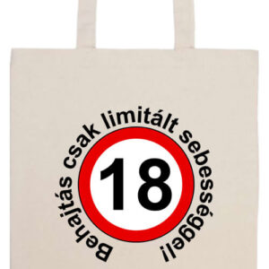 Limitált sebességgel 18 éves születésnap- Prémium hosszú fülű táska
