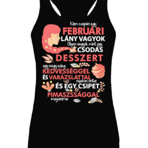 Csodás desszert februári lány – Női ujjatlan póló