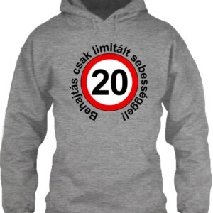 Limitált sebességgel 20 éves születésnap – Unisex kapucnis pulóver