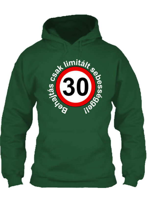 Limitált sebességgel 30 éves születésnap - Unisex kapucnis pulóver