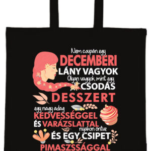 Csodás desszert decemberi lány- Basic rövid fülű táska